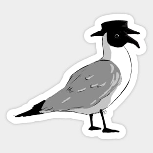 Plague doctor gull Sticker